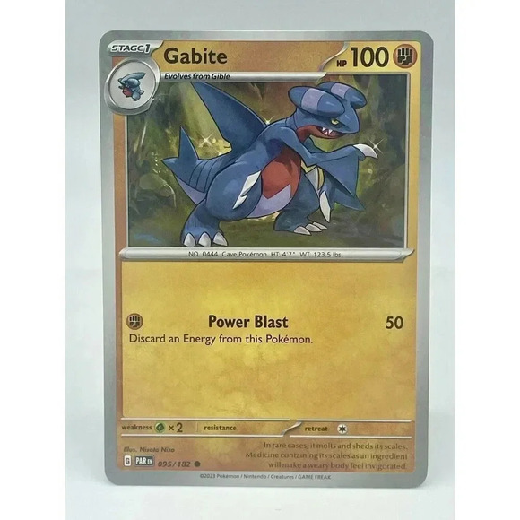 Gabite 095/182 Paradox Rift Non Holo Pokemon TCG Mint Unplayed - Picture 1 of 6
